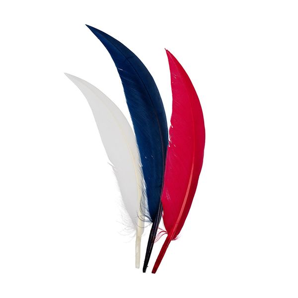 Перья декоративные 12-15 см, 5х24 шт,±2 шт, 17 Синий / розовый / белый, Mr.Painter