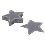 Светоотражающая термоаппликация звезда 6.5х6.5 см, 10шт