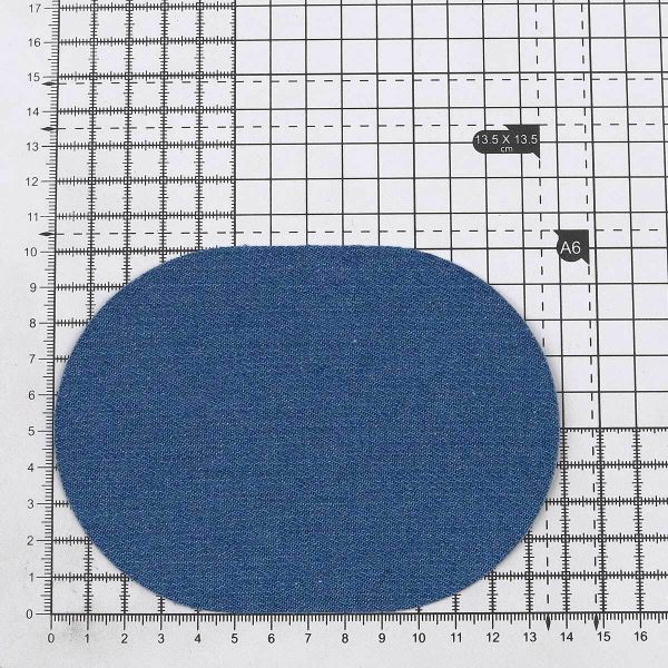 Термозаплатка, джинс, 100x140мм (синий (blue2)), AZ07, 2 шт