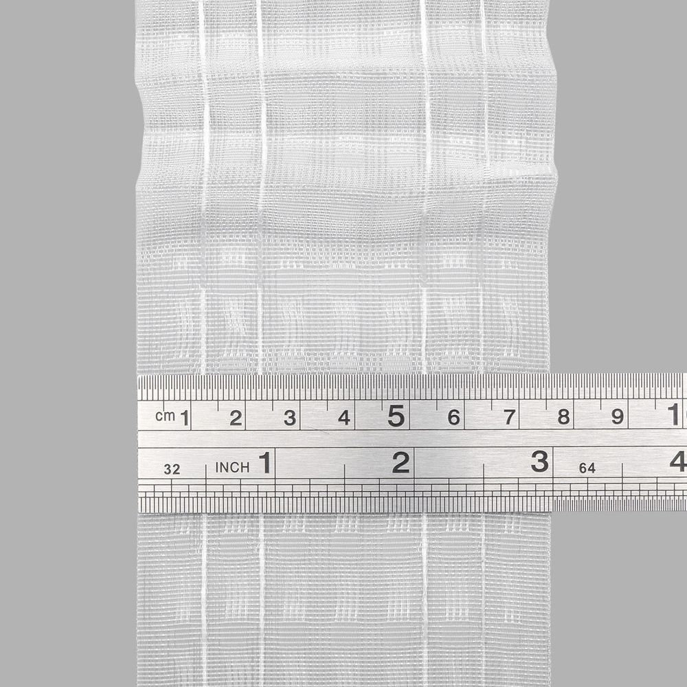 Лента (тесьма) шторная: сборка параллельная нефикс. 75 мм / 50 метров