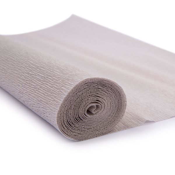 Бумага гофрированная (креповая) 180 г/м², 50 см / 2.5 м, 20/E7 сиренево-серый, Blumentag GOF-180