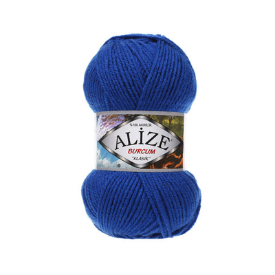 Пряжа Alize (Ализе) Burcum Klasik / уп.5 мот. по 100 г, 210м, 141 василек A