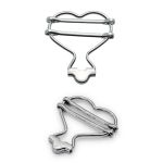 Застежка для комбинезона 35 мм, 20 шт, никель, BIG