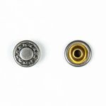 Хольнитены джинсовые ⌀9 мм Цветок цв.металл (без гвоздя), темное серебро, 53324, 100 шт