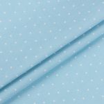 Ткань для пэчворка Peppy Бабушкин сундучок, отрез 50х55 см, 140 г/м², БС-52 горох голубой, Peppy