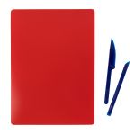 Доска для лепки гибкая со стеками, красный, Лео LPDS-A5