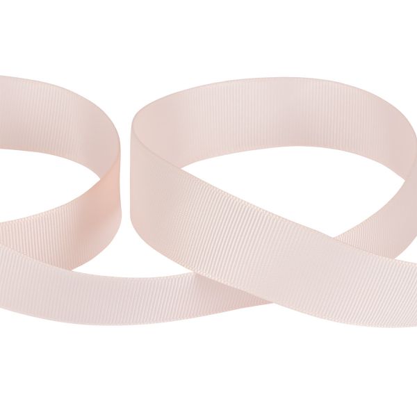 Лента репсовая (в рубчик) 25.0 мм / 45.5 метра, 027 бл.бл.розовый, Gamma GR-25