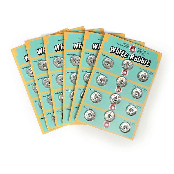 Кнопка пришивная металл ⌀21.0 мм, SBB ЛАТУНЬ, цв.никель уп. 72 шт, TBY