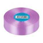Лента атласная 1-сторонняя 25.0 мм / 33±2 метра, №153 лавандовый, в термоплёнке, Gamma