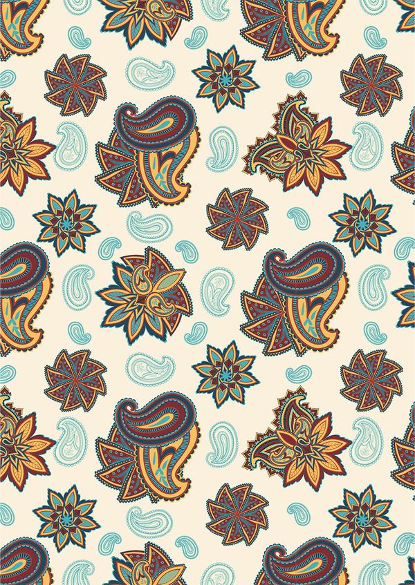 Ткань для пэчворка Peppy Сказочный восток, рулон 112 см / 5 метров, СВ-13 белый, Peppy