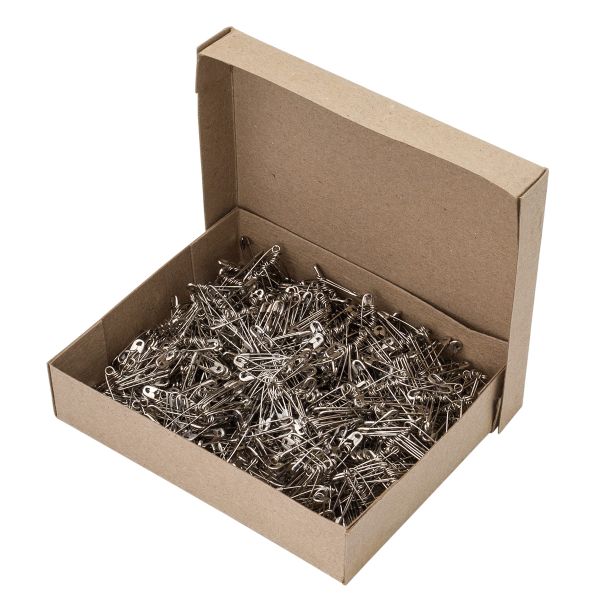 Булавки английские l=22 мм, никель, 1000 шт, С-24