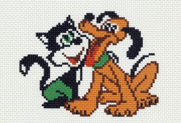 Набор для вышивания нитками Матренин Посад, Друзья 16х20 см