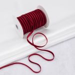 Лента бархатная (тесьма) 06.0 мм / 32.9 метра, 85 темно-красный, 0081-0701