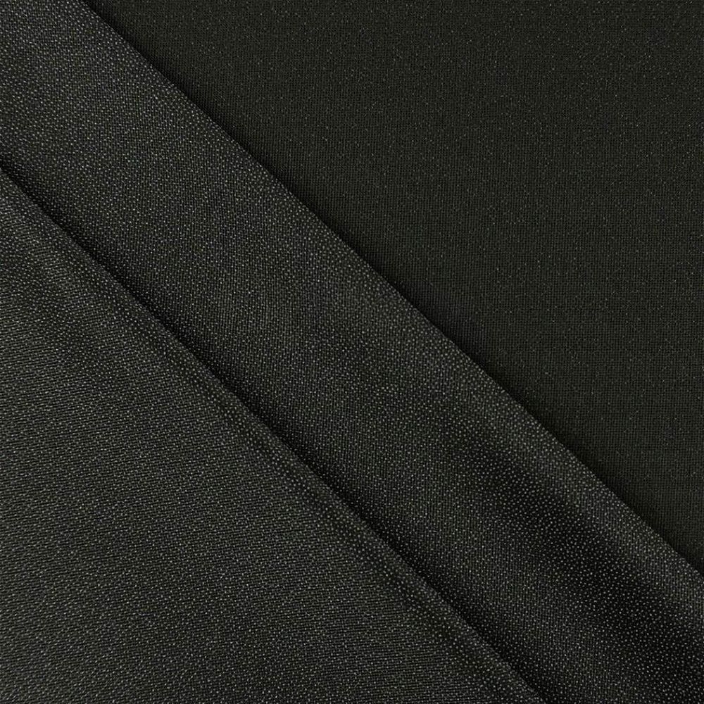 Дублерин эластичный клеевой 46 г/м², 150 см / 100 метров, черный, M-46