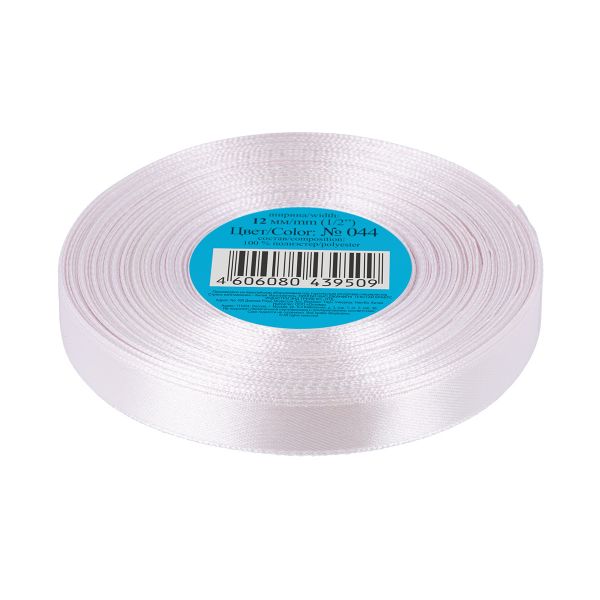 Лента атласная 1-сторонняя 12.0 мм / 33±2 метра, 044 св.сиреневый, Gamma