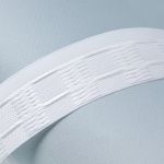 Лента (тесьма) шторная: сборка гармошка (1:2) 37 мм / 50 метров, белый, Blitz W371G