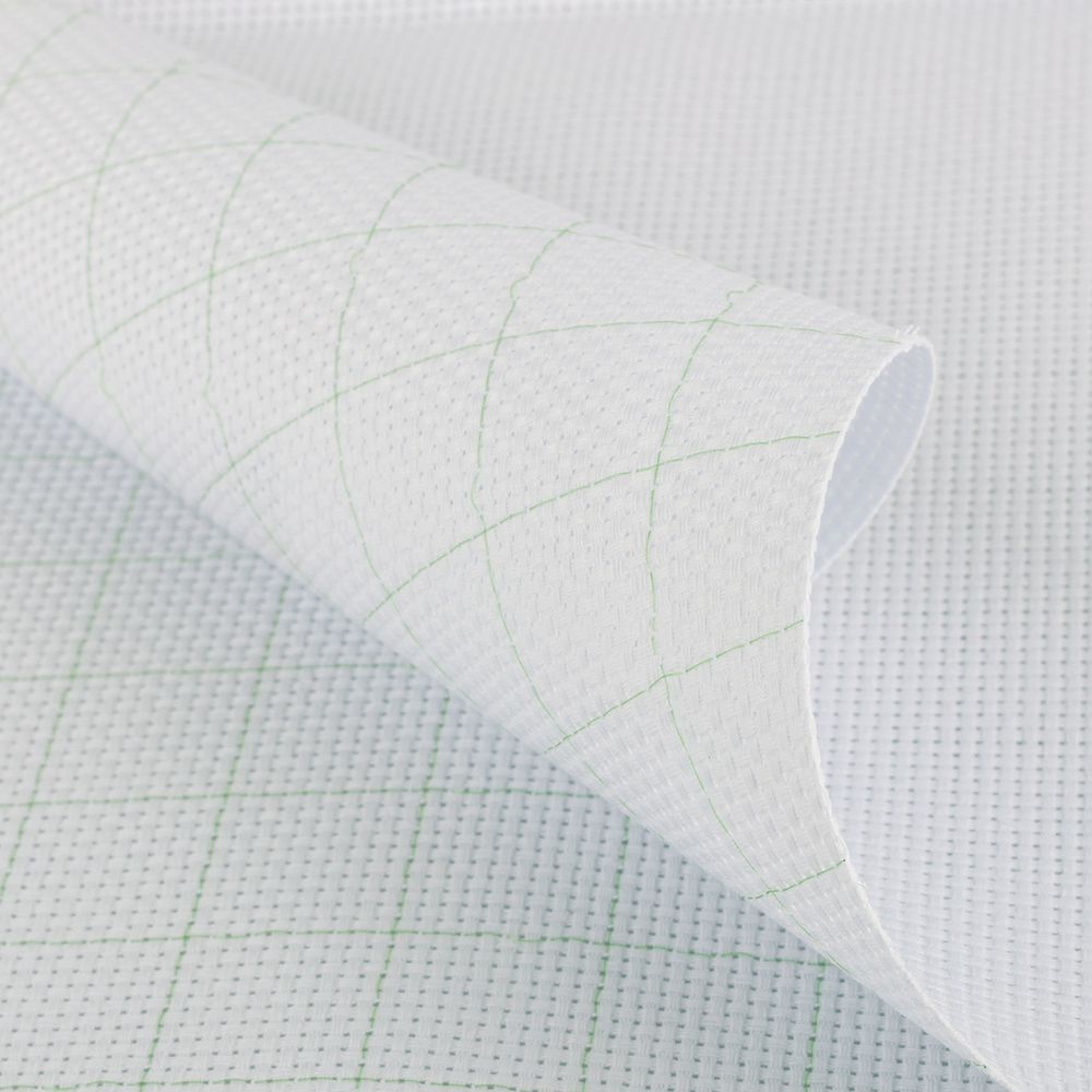 Канва Aida 11 ct, 30х40±2 см, белый в клетку, Gamma