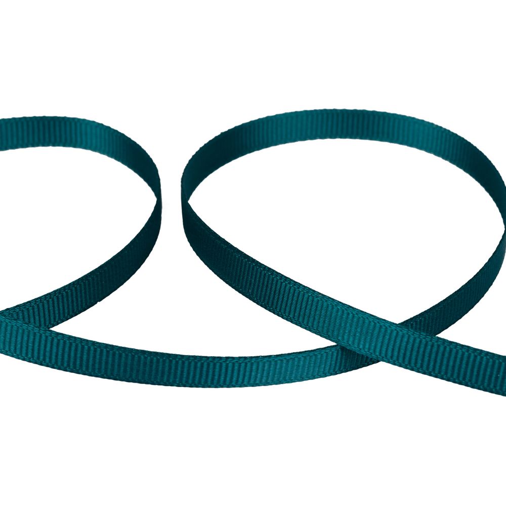 Лента репсовая (в рубчик) 6.0 мм / 45.5 метров, 011 т.зеленый, Gamma GR-06