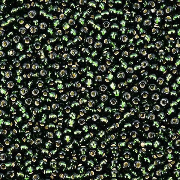 Бисер Preciosa прозрачный с серебр.центром 10/0 (57290), круг.отв., 500гр