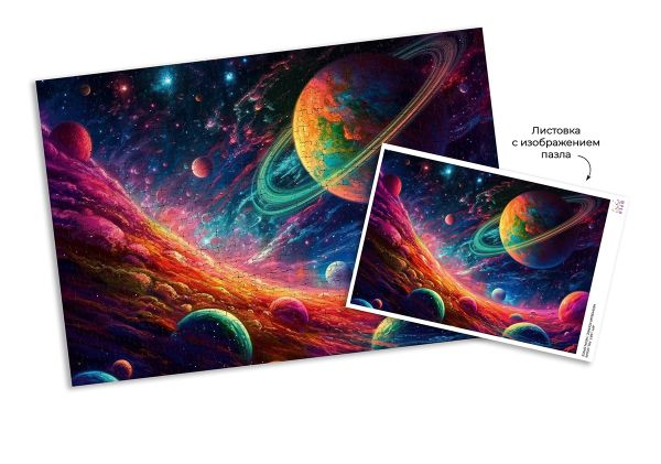 Пазл 500 элементов, Неоновый космос, PZL-500/49, Фрея