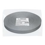 Тесьма (лента) киперная п/э с люрексом 20 мм / 50 метров, серый-серебристый/grey-silver, Gamma TPTL-20