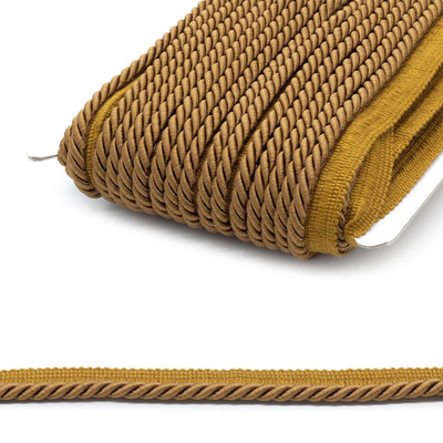 Кант витой 6 мм / 25 метров, вискоза, 90/24, коричневый