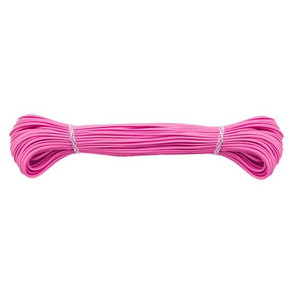 Резинка шляпная (шнур эластичный) ⌀2.0 мм / 30 метров, розовый