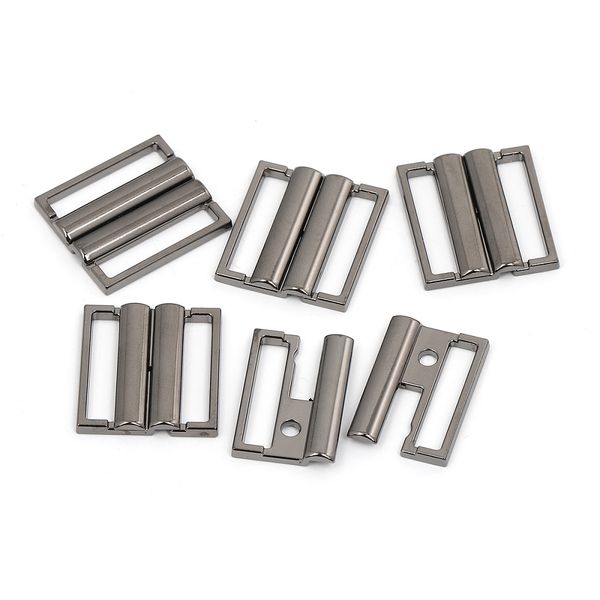 Пряжка ременная металл под резинку 20 мм (22х24 мм), TBY.2705 цв. т.никель, уп. 20 шт