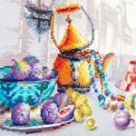 Набор для вышивания нитками Чудесная игла, Яркие краски Марокко 40х30 см