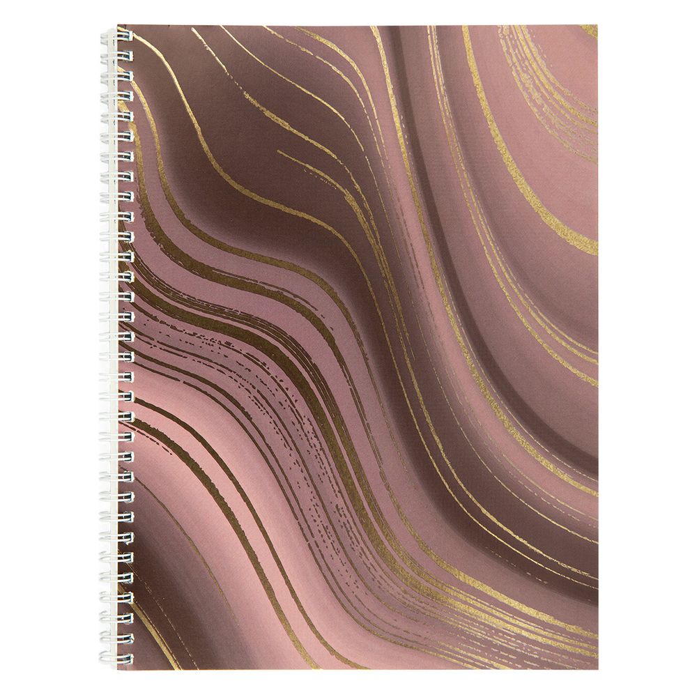 Тетрадь Абстракция A4 96 л. на гребне 60 г/м², 4 шт, клетка, SVT 960721 03 т. розовый, Светоч