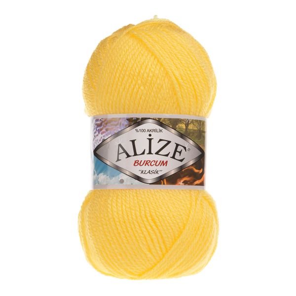 Пряжа Alize (Ализе) Burcum Klasik / уп.5 мот. по 100 г, 210м, 216 цыпленок A