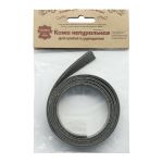 Полоса-ремень 110х2 см ± 1 мм 100% кожа, серый