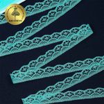 Кружево отделочное в стиле "трикотаж" 12 мм 150-2, цв.11 бирюзовый, 9.14м