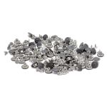 Пуговицы джинсовые ⌀14 мм, фиксированная ножка, сталь, 8 звезд, оксид, 100 шт, New Star