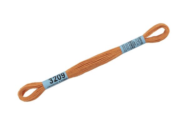 Мулине Gamma 100% хлопок, цв.3209 св.персиковый, 24 мотка по 8 метров