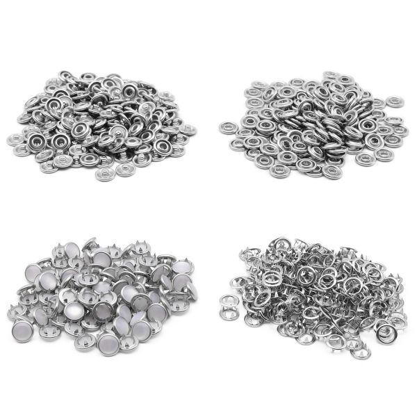 Кнопка рубашечная (джерси) жемчужинка ⌀9.5 мм, ≈1440 шт, МЕТАЛЛ, акрил, белый/никель, NEW STAR