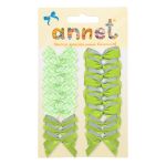Набор текстильных бантиков, 100 шт, 405 салатовый, Annet BDR