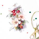 Набор для вышивания нитками Чудесная игла, Шиповник, 14х23 см