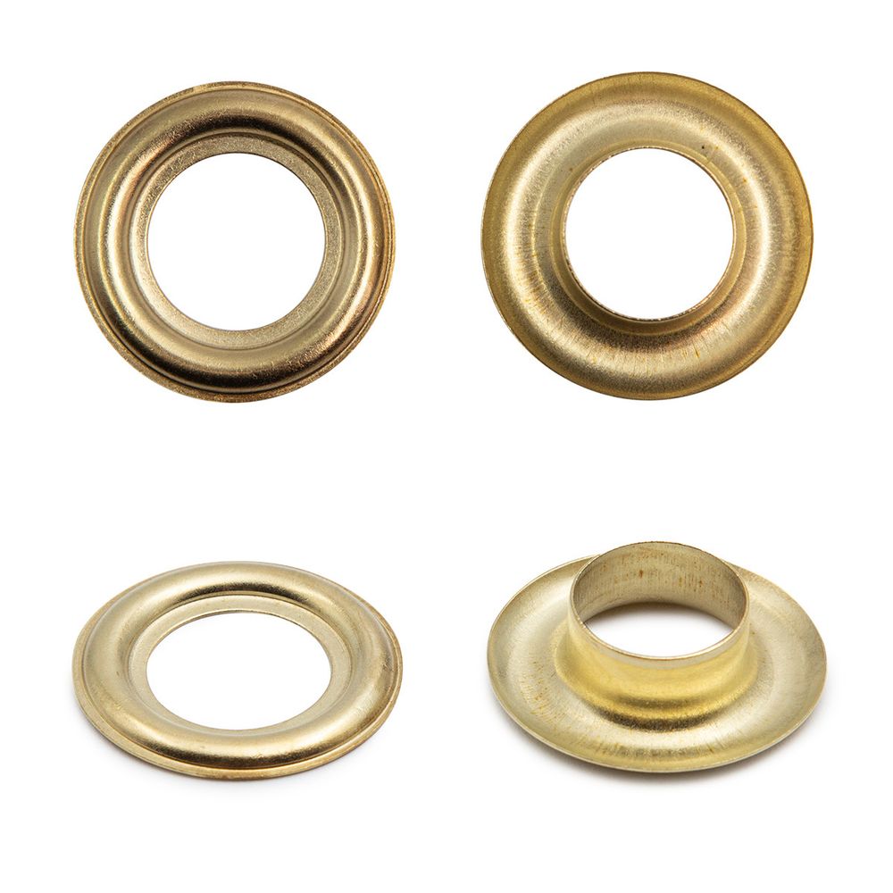 Люверсы металл ⌀12.0 мм (внутр.), h6.68 мм (внутр.), №26, металл, New Star, золото, уп≈100 шт