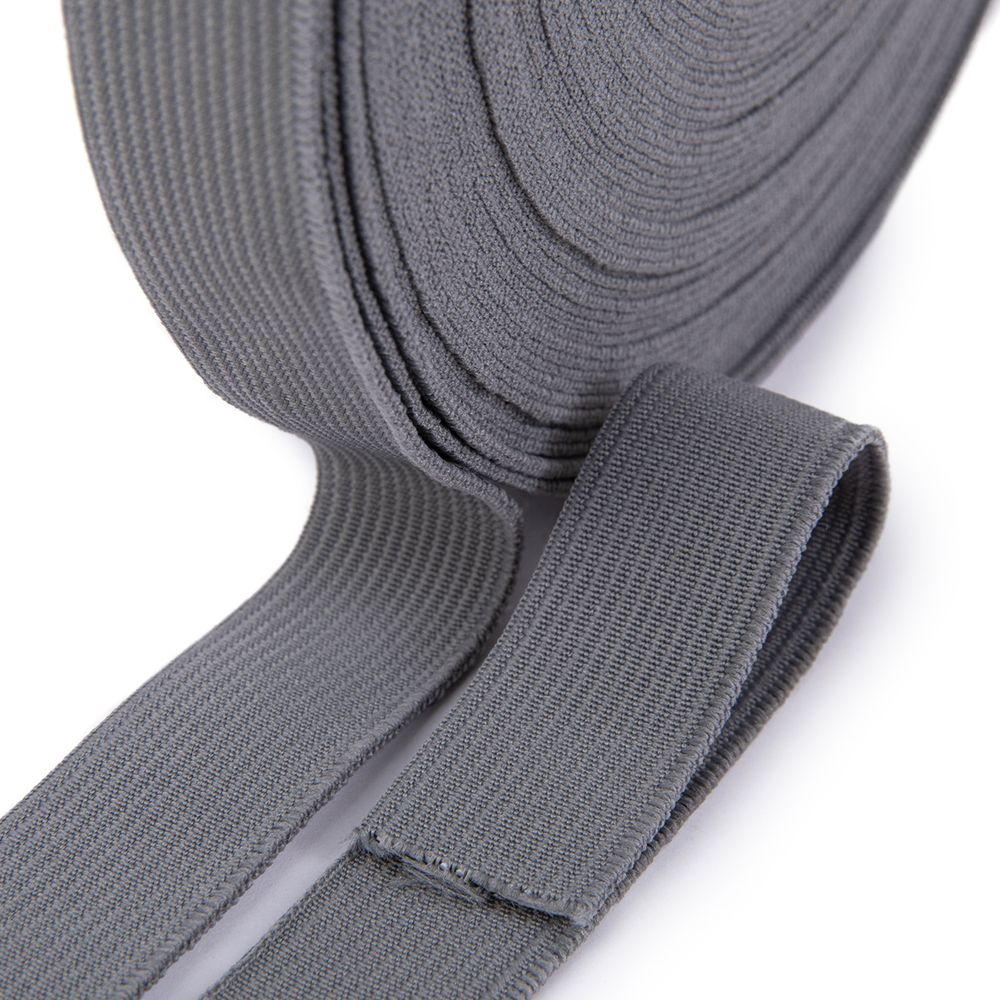 Резинка вязаная 20.0 мм / 20 метров, р.3822Ч, 924012 серый, Гамма 8с677 Ч