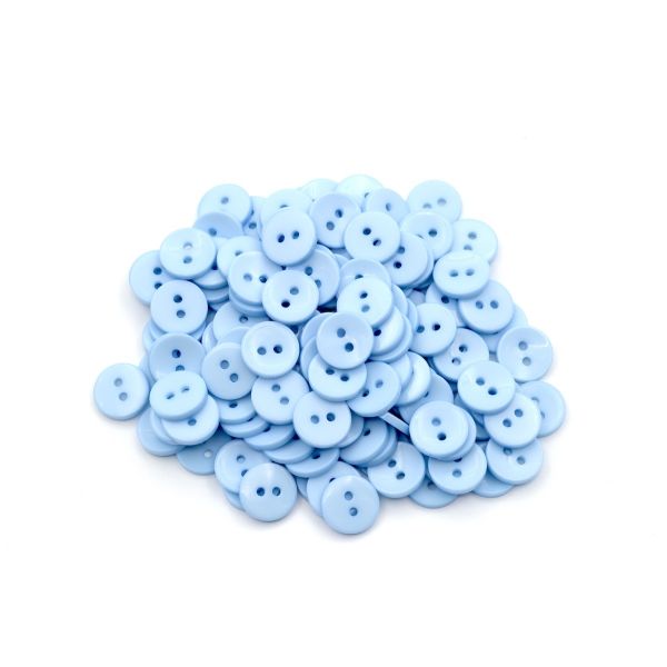 Пуговицы 2 прокола 18L, 11 мм, (Blue1 (синий1)), NE74, 144 шт