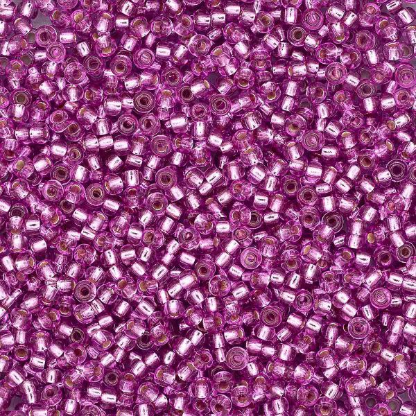 Бисер Preciosa прозрачный с серебр. центром 10/0 (2.3 мм), круг.отв, 20гр, уп.5 шт