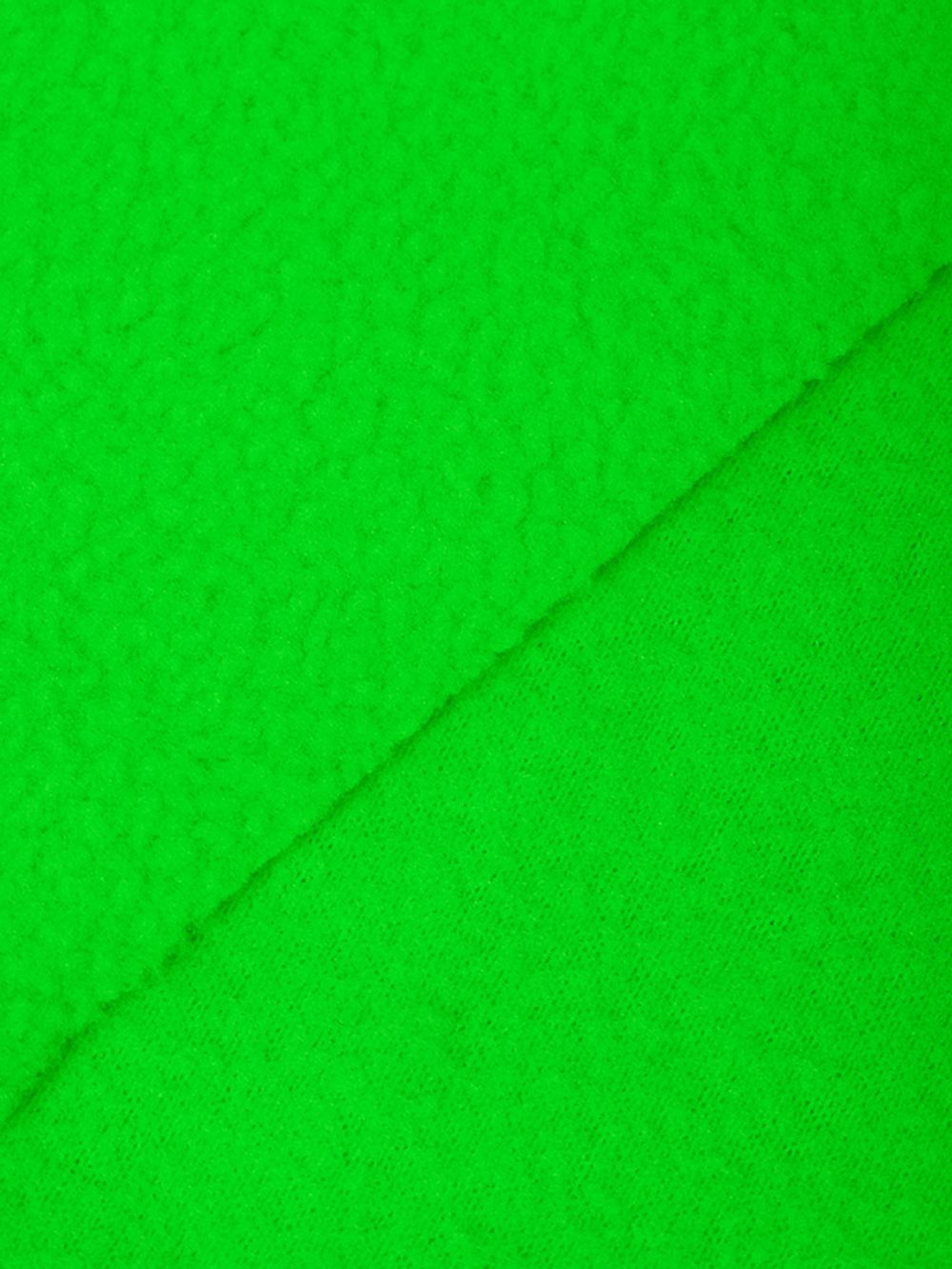 Флис 2-сторонний 190 г/м², 150 см / 2 метра, TBY-0059-333.2, цв.F333 неон зеленый