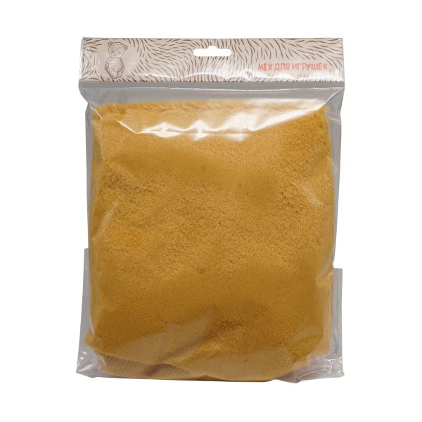 Мех Кролик ворс 8мм (48 см*50 см), плотность: 280 г/м²,100%п/э (горчичный) 23697