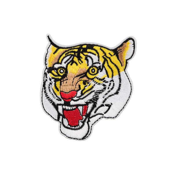 Термоаппликация L №05/5, 5 шт, L011 голова тигра 8х7 см, Gamma