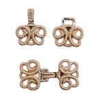 Крючки пришивные декоративные 25х14 мм, gold, 10 шт