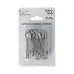 Булавки английские 55 мм, №04, 25 шт, железо, никель, Blitz PAN-04