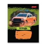 Тетрадь ученическая школьная, выборочный лак, A5+ 18 л. на скобе, 20 шт, клетка, 000363 Джип-сафари, Светоч 18ТСКд5_4_3_1