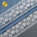 Кружево на сетке арт.40482 55мм цв.01 белый уп.12.9м, Kruzhevo