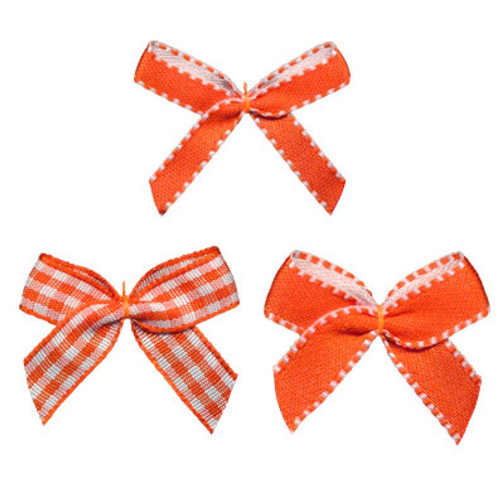 Набор текстильных бантиков, 100 шт, 403 красный, Annet BDR